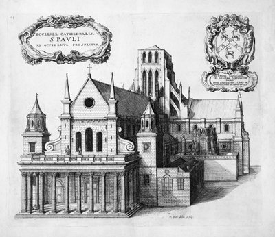 St Pauls from the West by Wenceslaus Hollar